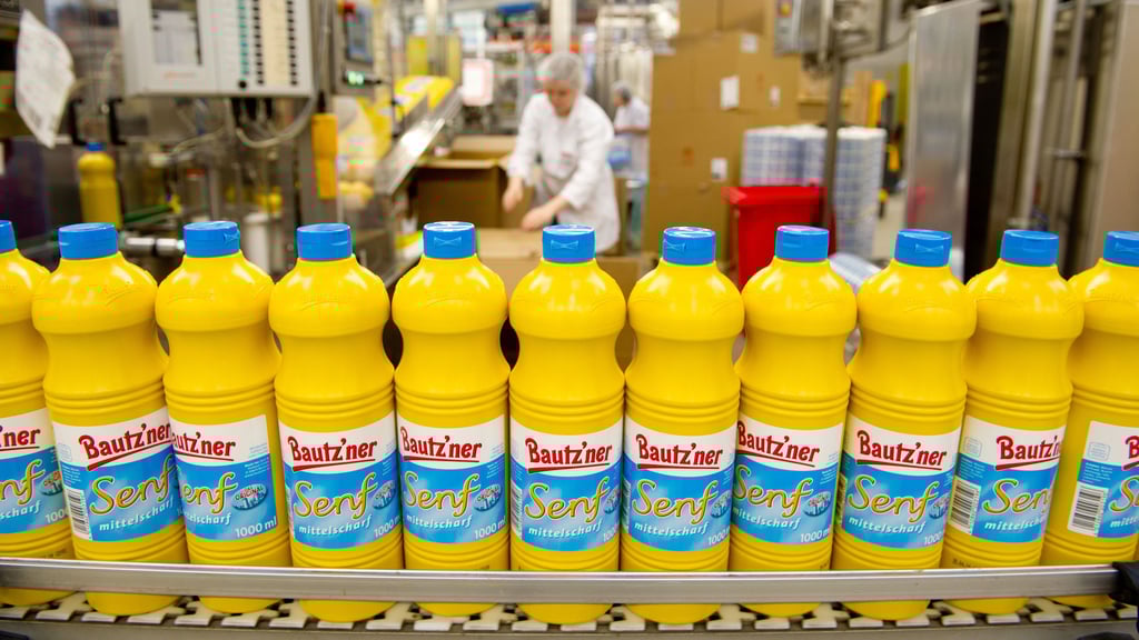 Der mittelscharfe Bautz’ner Senf ist bis heute die beliebteste Sorte der Marke.