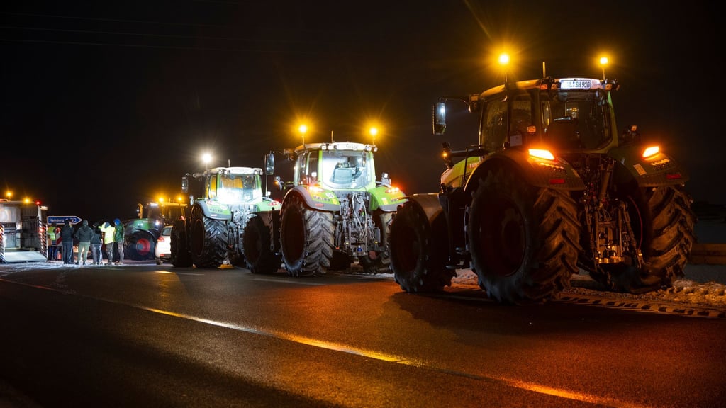 Der Landkreis hatte die geplanten Proteste der Bauern verboten. (Archivbild)
