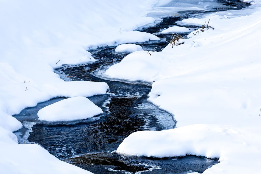 Eis bildet sich auch auf Gewässern. (Archivbild)
