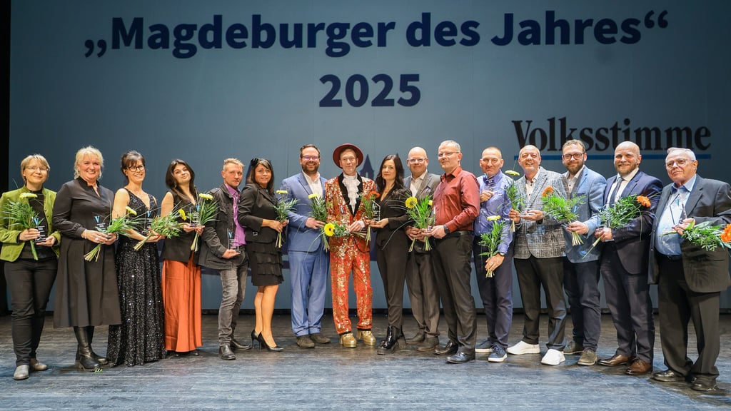 Magdeburger des Jahres 2025: Sie waren bei der Gala im Alten Theater zu Gast.