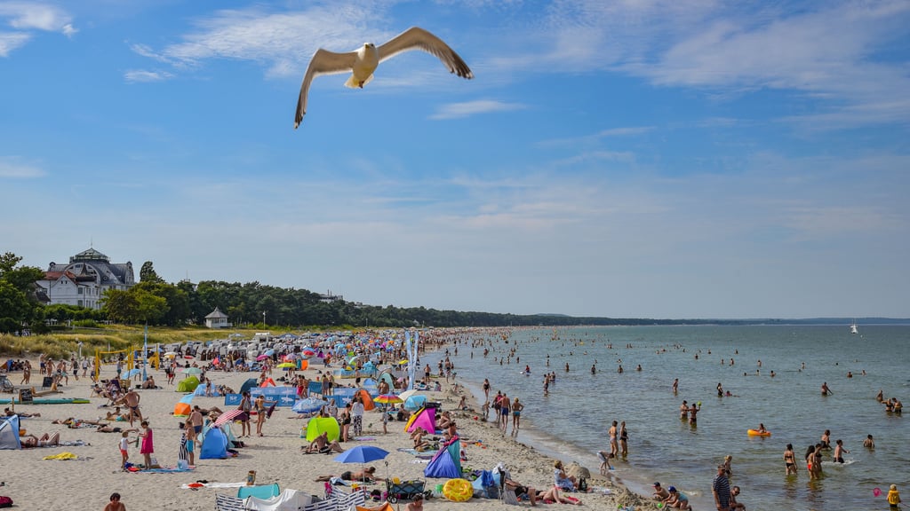 Voller Strand: Die Ostsee ist das beliebteste Urlaubsziel der Deutschen im eigenen Land laut einer Umfrage des Reiseveranstalters „TUI“. 