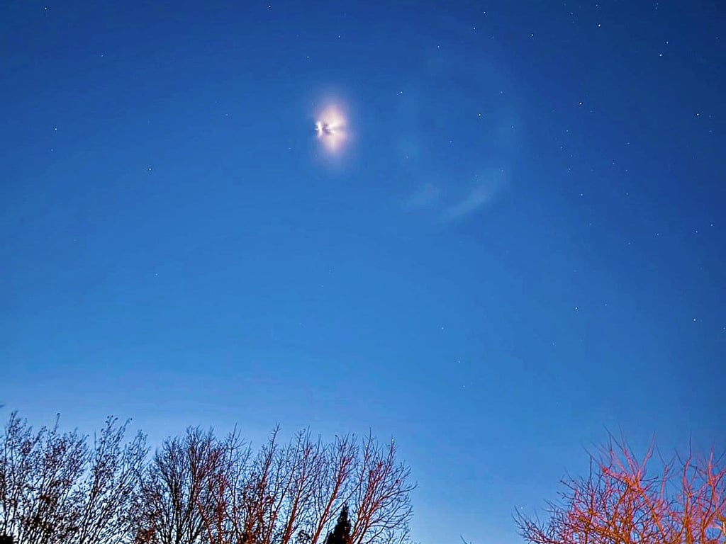 Ein mysteriöses Flugobjekt über Gerlebogk wurde gesichtet. 