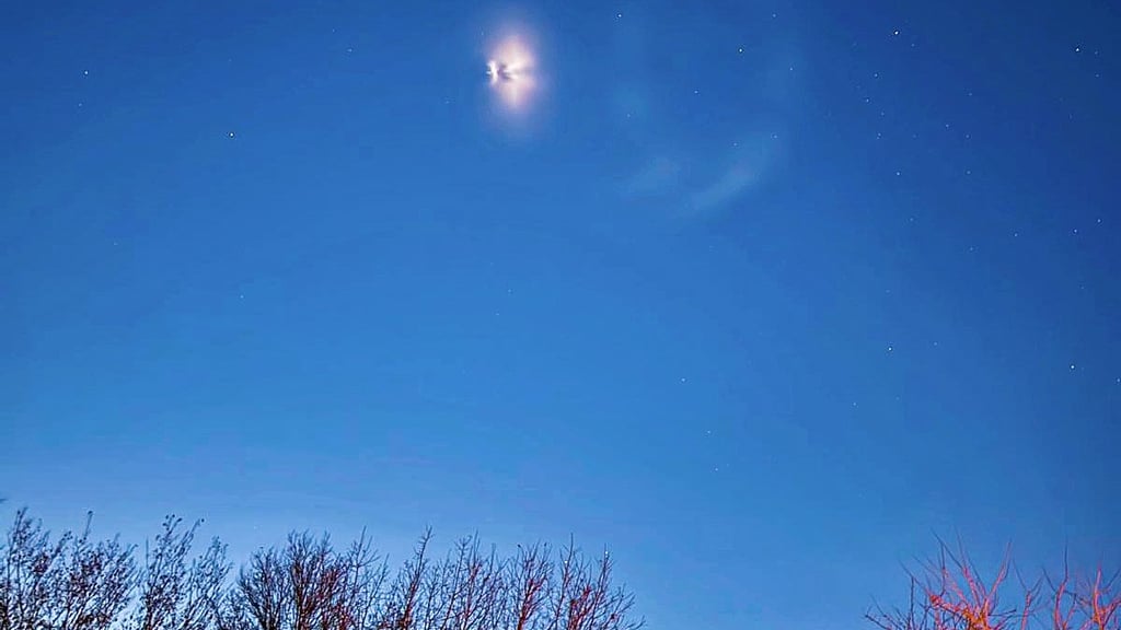 Ein mysteriöses Flugobjekt über Gerlebogk wurde gesichtet. 