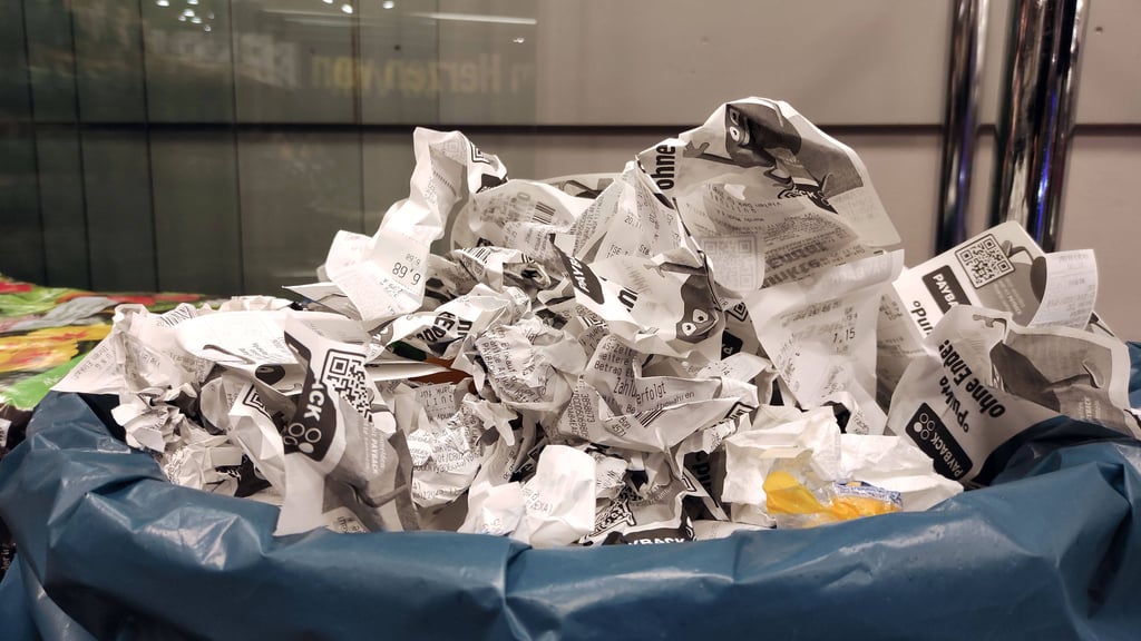 Nicht jeder Kassenbon ist gleich, es gibt Unterschiede – auch beim Thema Entsorgung.