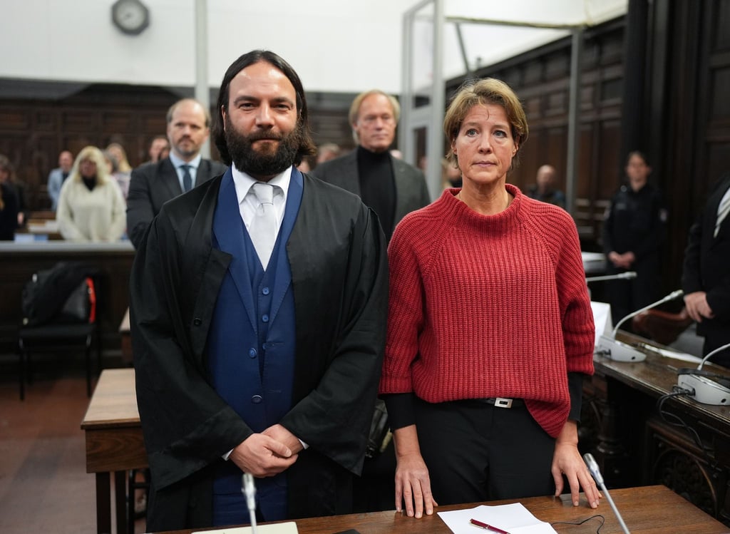 Christina Block ist eine von sieben Angeklagten im Prozess vor dem Landgericht.