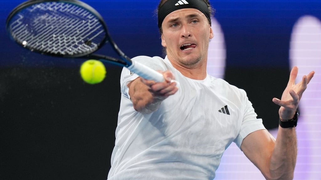 Hole sich mit einem Sieg gegen einen italienischen Konkurrenten Selbstvertrauen: Alexander Zverev. (Archivbild)