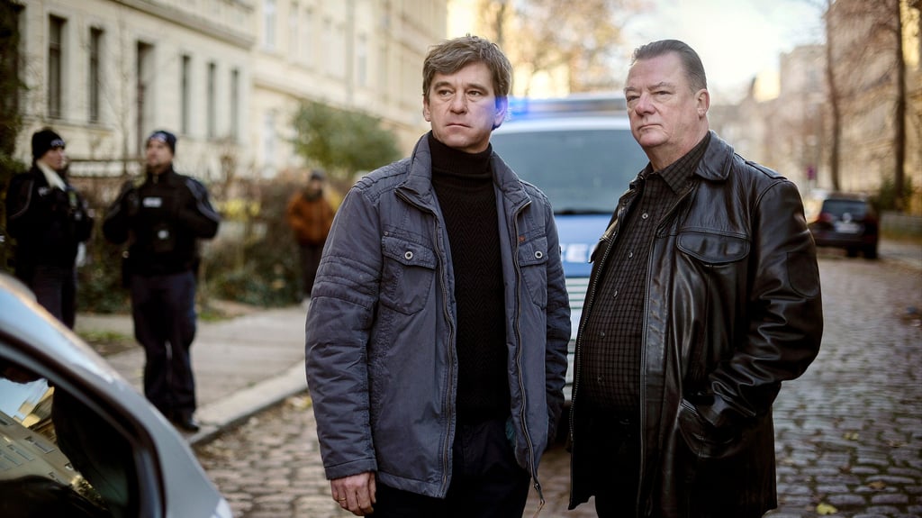 Dreharbeiten zum "Polizeiruf 110" in Halle: Die Krimireihe wird bis heute fortgesetzt.