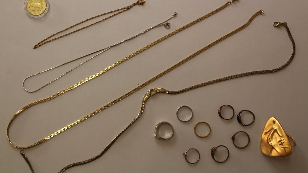 Foto von beschlagnahmtem Diebesgut aus Mansfeld-Südharz.