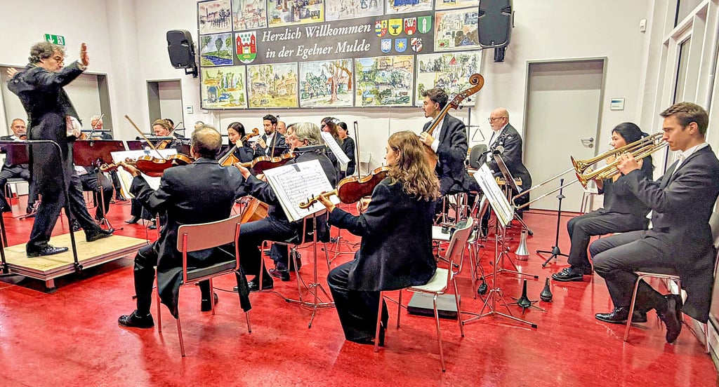Die Mitteldeutsche Kammerphilharmonie Schönebeck gab zum 17. Mal ein Neujahrskonzert in Egeln.  Es fand in der Aula des Schulzentrums statt. 