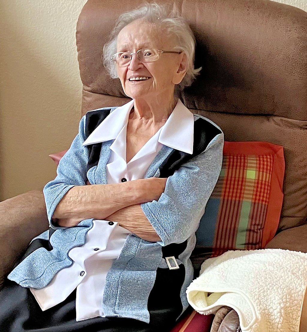 Erika Meißner blickt auf ein langes Leben zurück. Bewegung für Körper und Geist hält sie fit. 