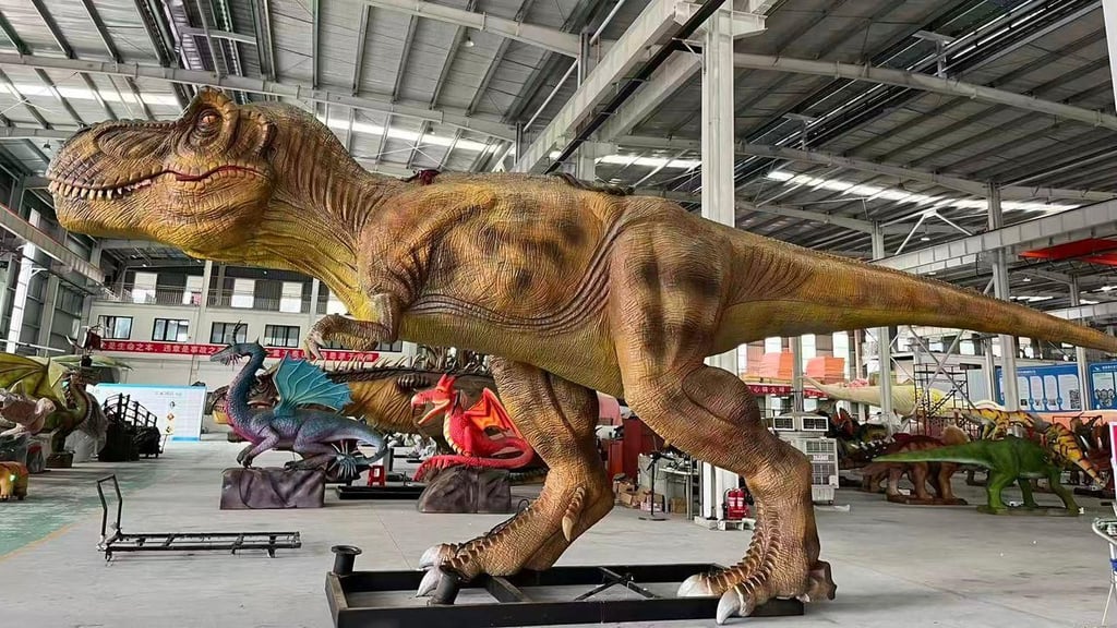 Im Egapark sind die Dinos los: Vom 24. Januar bis zum 1. März verwandelt sich der egapark in Erfurt in eine faszinierende Welt aus Licht und Urzeitgeschichte.