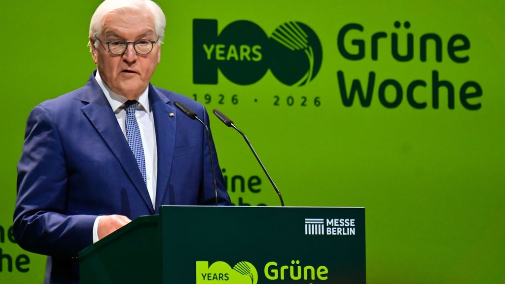 Bundespräsident Frank-Walter Steinmeier sprach bei der Eröffnungsfeier der 90. Ausgabe der Internationalen Grünen Woche. (Archivbild)