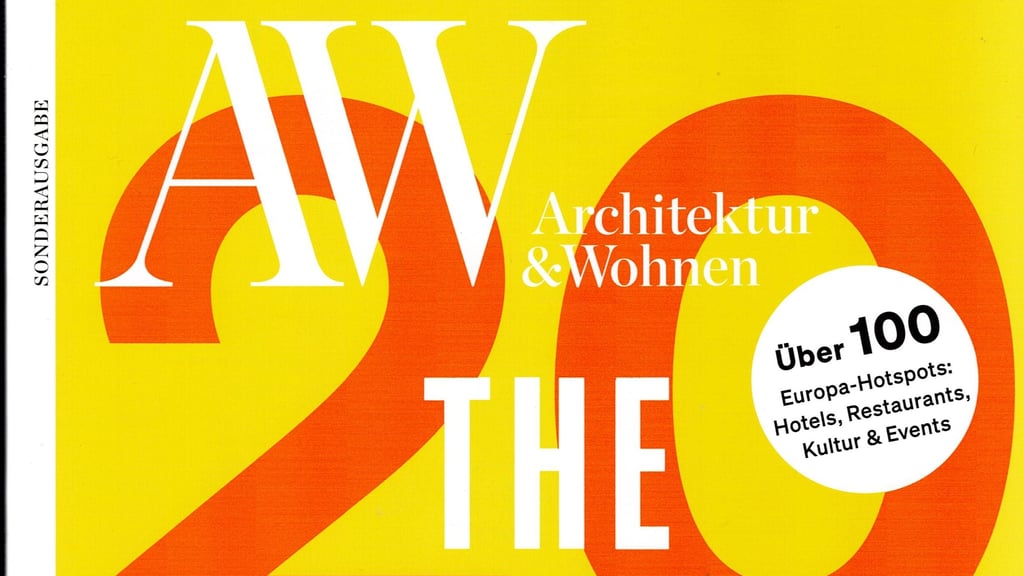 Die Architektur- und-Wohnen-Sonderausgabe empfiehlt ihren Lesern für 2026  einen Besuch des Bauhauses in Dessau. 
