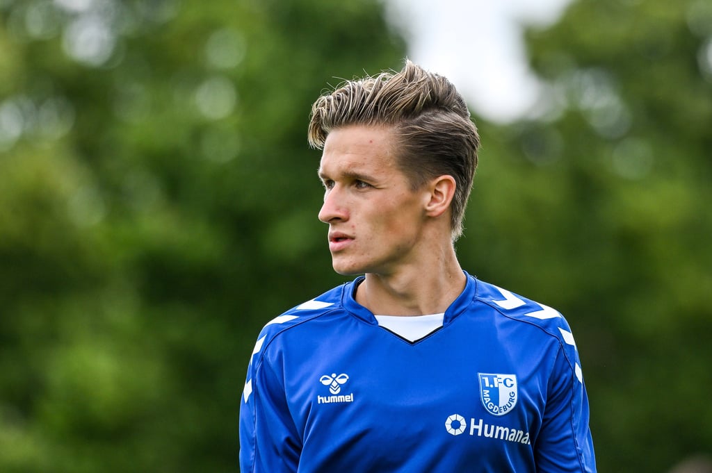 Albert Millgramm spielt seit 2024 beim 1. FC Magdeburg.