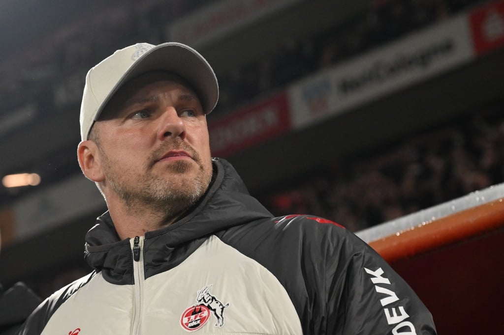 Kölns Trainer Kwasniok will von schlechter Stimmung beim 1. FC Köln nichts wissen.