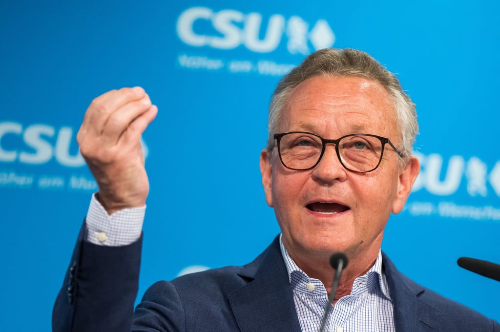 Der frühere Baywa-Chef Klaus Josef Lutz auf einer CSU-Veranstaltung im Jahr 2022. Lutz hat bislang sämtliche Vorwürfe im Zusammenhang mit der Schieflage der Baywa zurückgewiesen. (Archiv)
