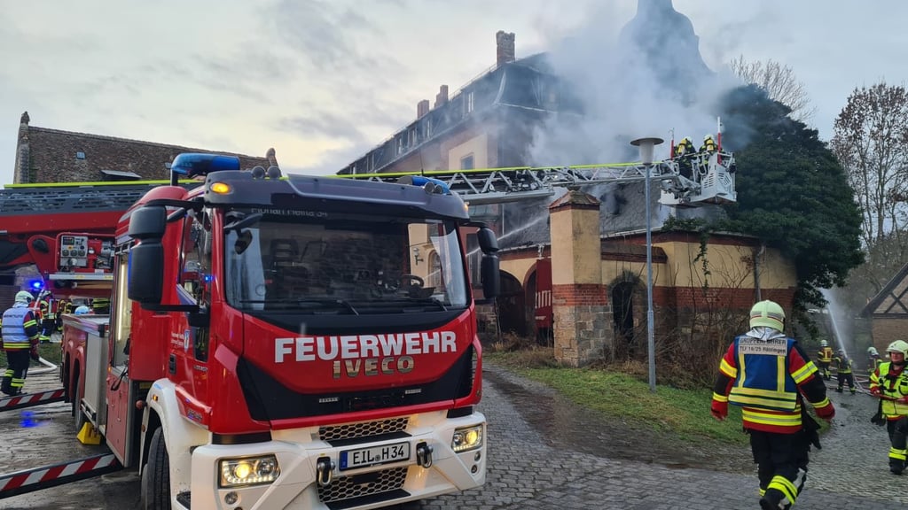 Wie geht es weiter mit dem Schloss in Volkmaritz? Dort hat es am Neujahrstag gebrannt.