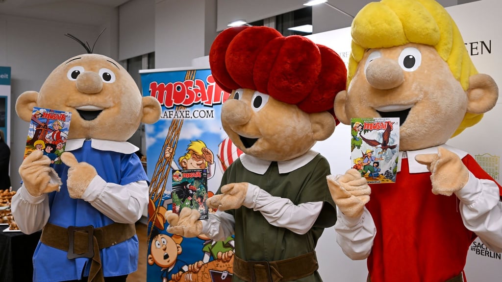 Erleben seit 50 Jahren Abenteuer als Comic-Helden: die Abrafaxe. Nun verschlägt es sie ins Erzgebirge. (Archivbild)