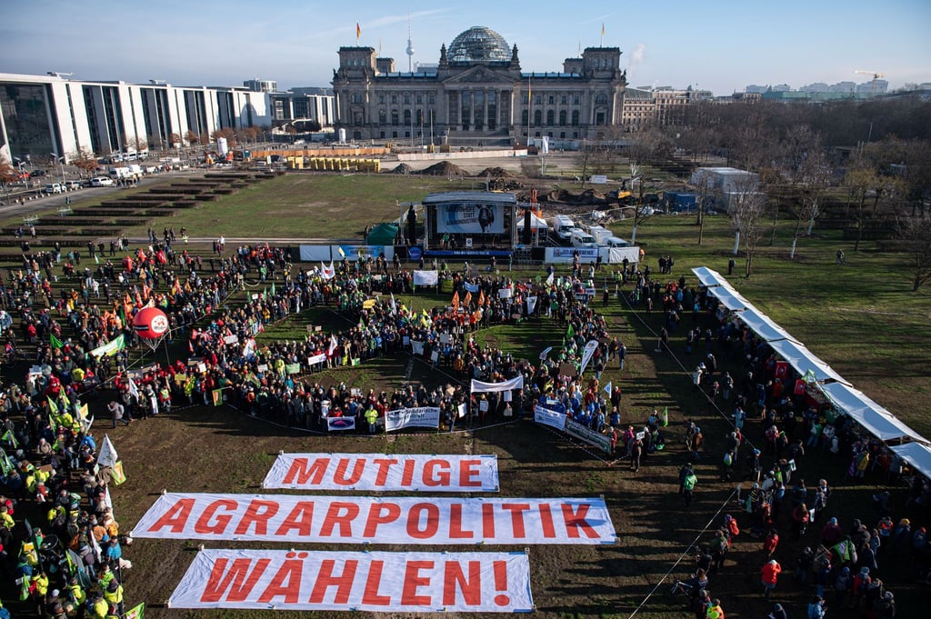 Im Rahmen der Grünen Woche protestieren am morgigen Samstag erneut Tausende Menschen für eine nachhaltigere Landwirtschaft. (Archivbild)