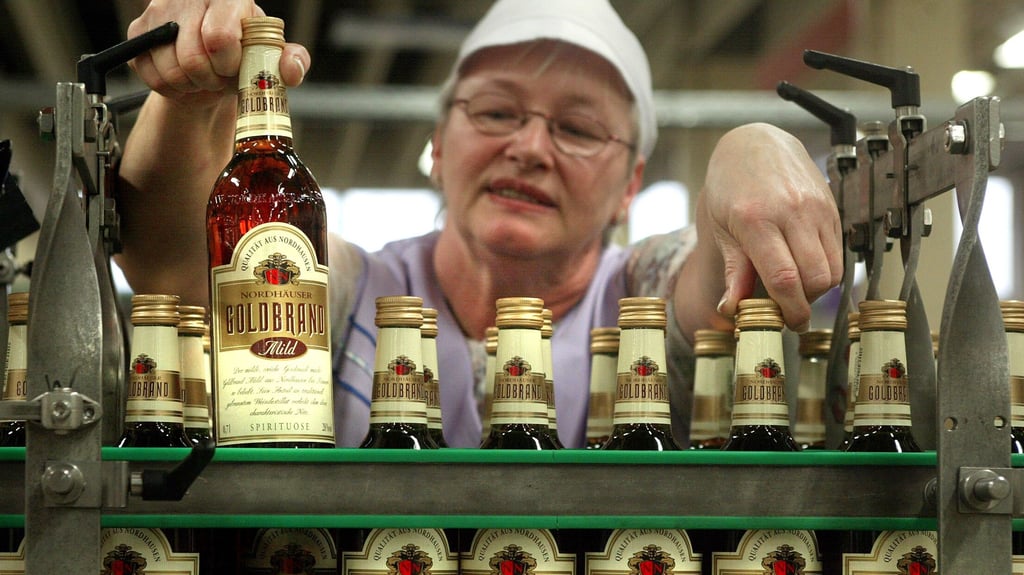 Goldbrand zählte in der DDR zu den beliebten Weinbrand-Sorten.