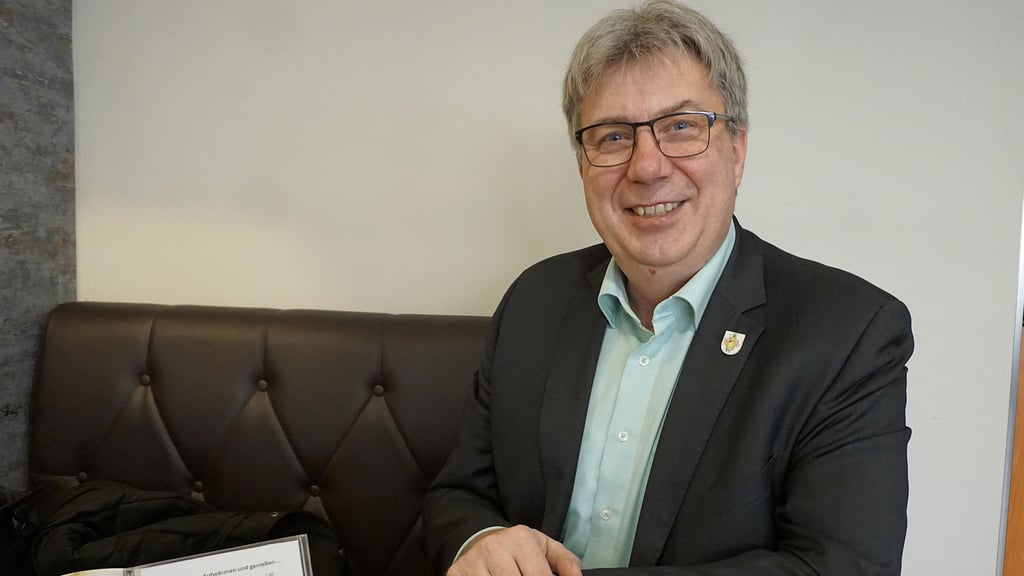 Hettstedts scheidender Bürgermeister Dirk Fuhlert.