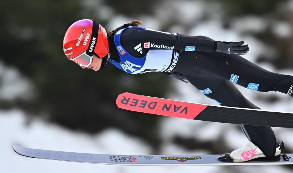 Nathalie Armbruster ist in Oberhof die beste deutsche Kombiniererin.