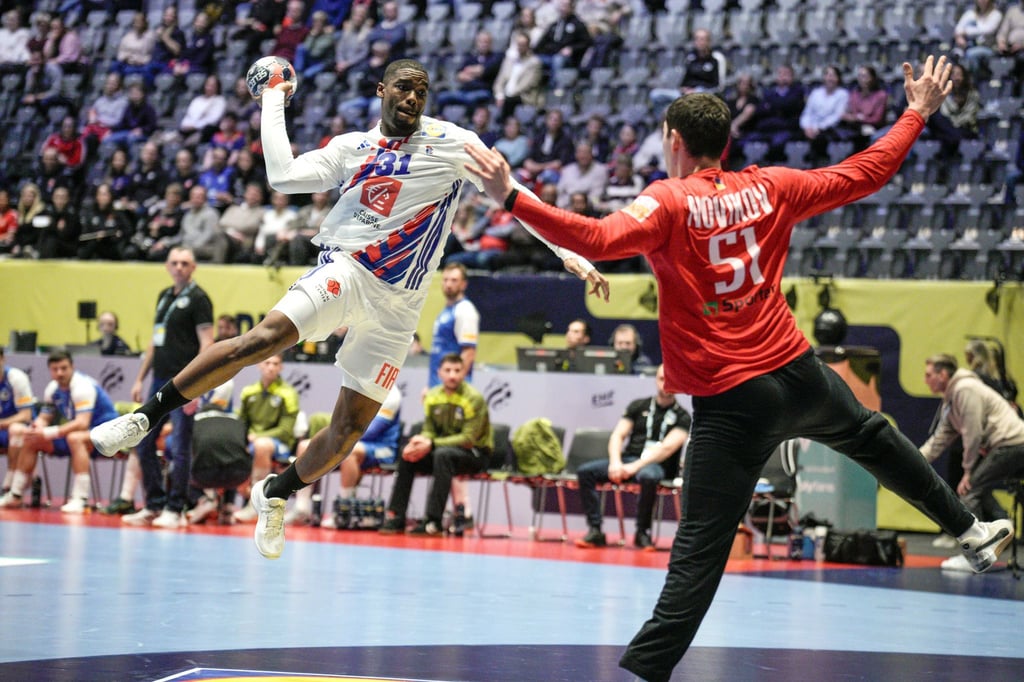 Handball-Nationalspieler Dika Mem erzielte fünf Treffer für Frankreich.