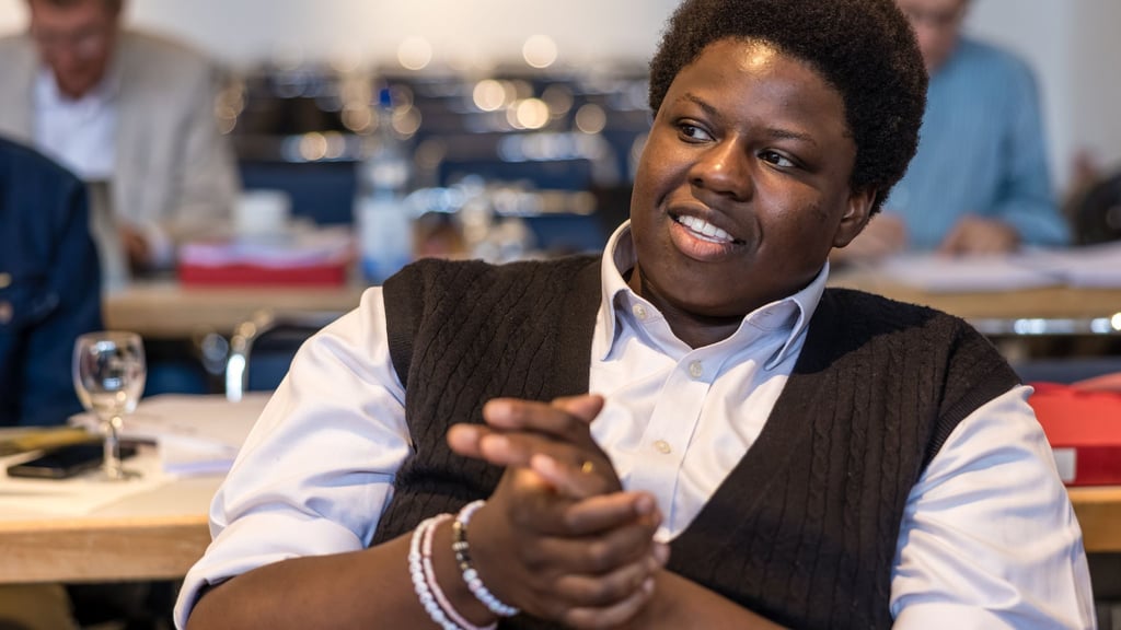 Der Brandenburger Landeschef der Jusos, Leonel Richy Andicene, rechnet mit Konfliktpunkten bei den Verhandlungen mit der CDU. (Archivbild)