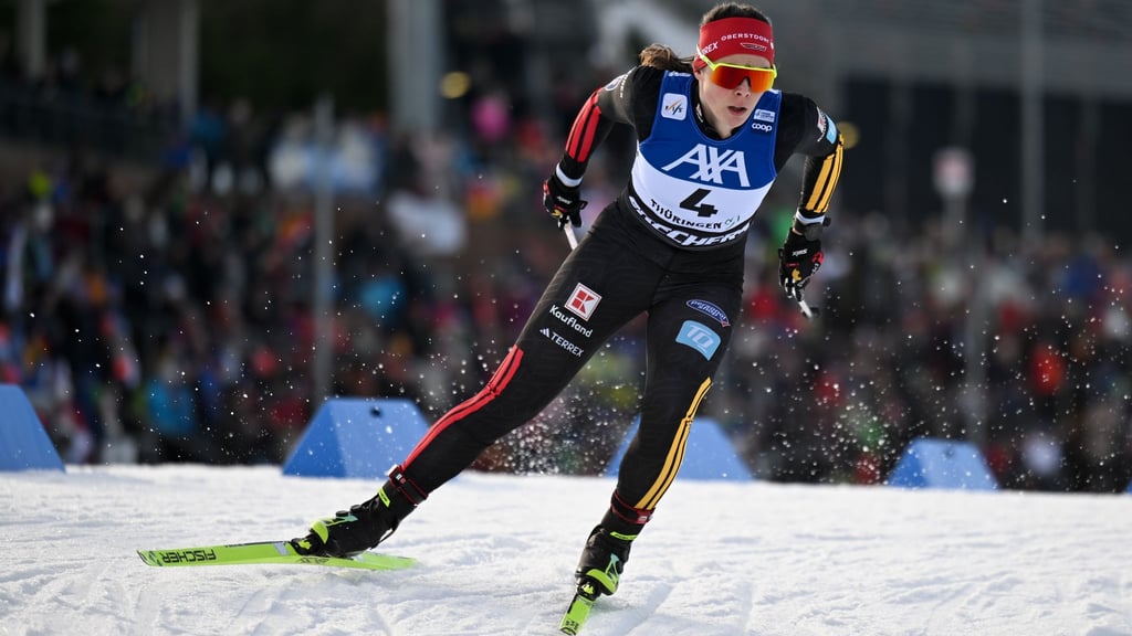 Coletta Rydzek durfte sich über den zweiten Podestplatz der Saison freuen.