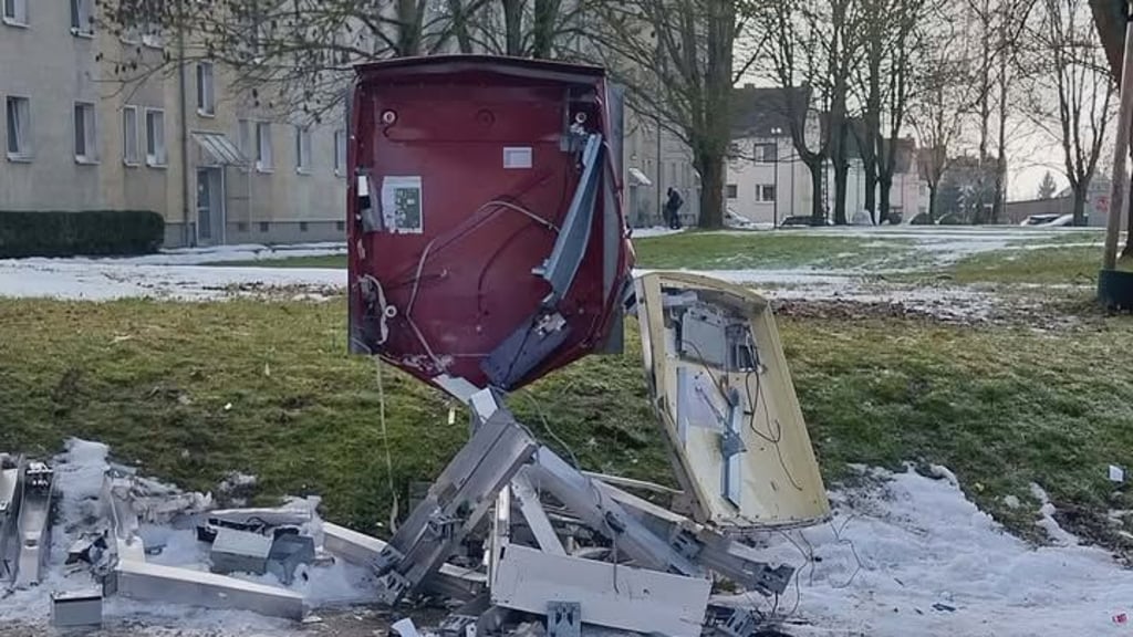 Ein Zigarettenautomat in Allstedt wurde gesprengt.