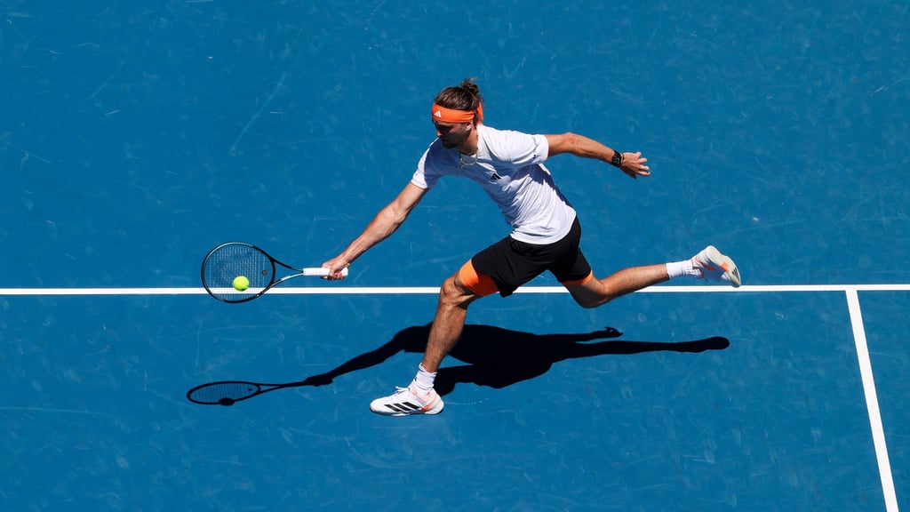 Alexander Zverev hatte in einem ersten Match nur am Anfang Probleme.