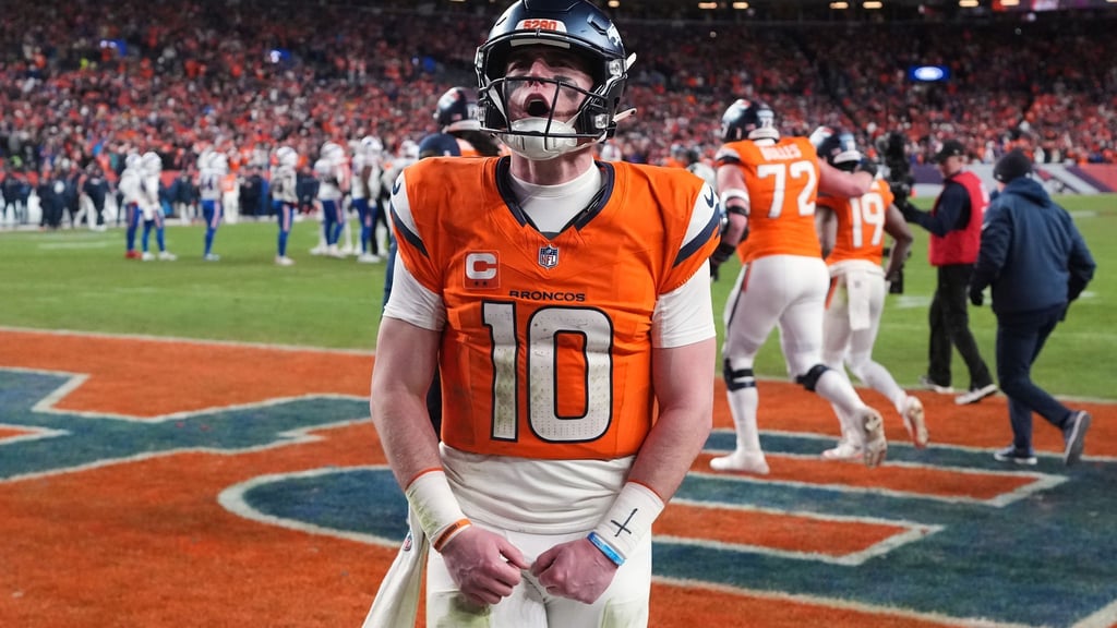 Bo Nix hat die Broncos zum ersten Playoff-Erfolg seit dem Super-Bowl-Sieg vor zehn Jahren geführt.