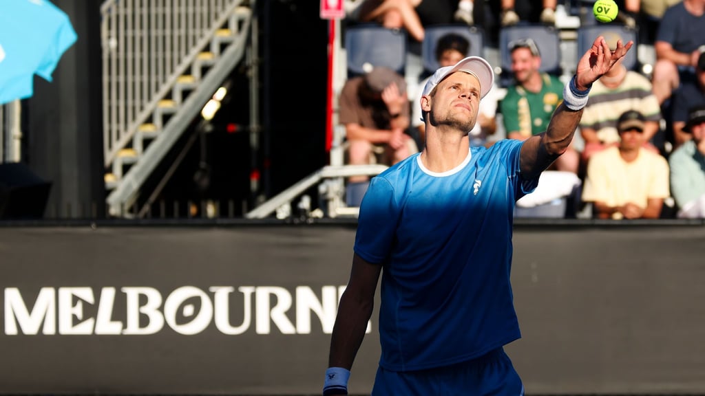 Yannick Hanfmann steht in Melbourne in Runde zwei.