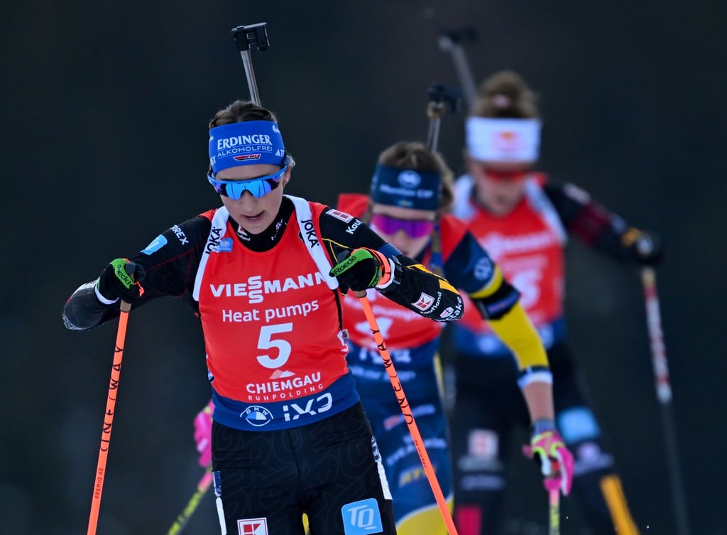 Franziska Preuß (vorn) ist noch nicht in Bestform.