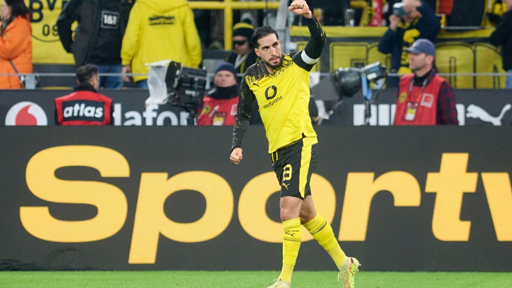 Kapitän Emre Can bescherte dem BVB gegen St.Pauli den späten Sieg.