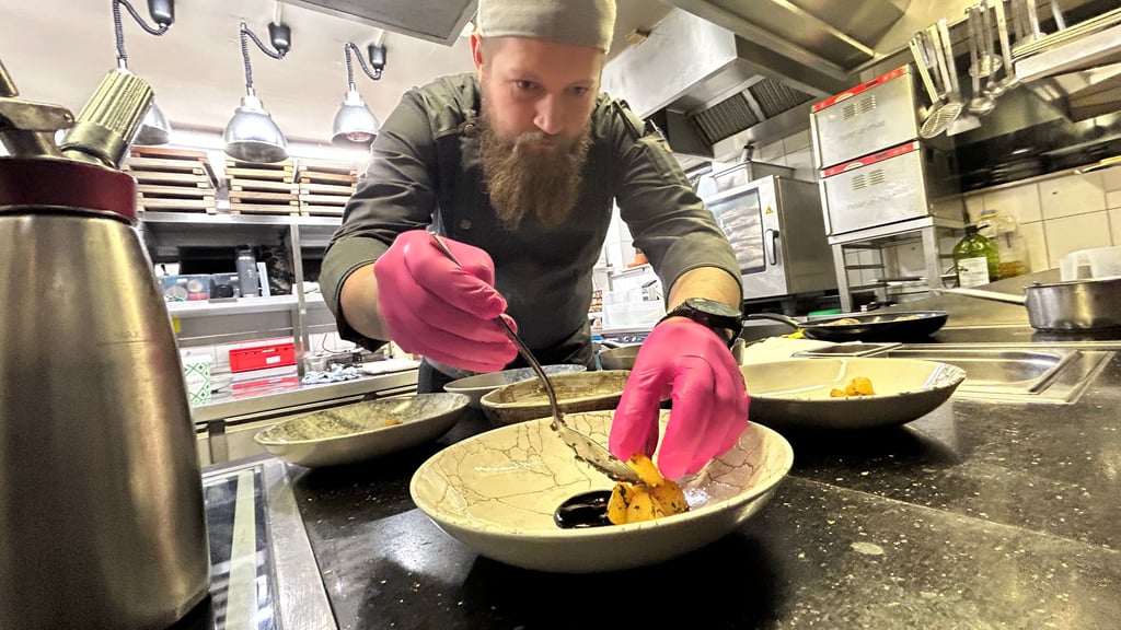 Mit seiner Würzfleisch-Ausrichtung des Rouladen-Themas punktete William Gretzschel aus der „Seensucht“.