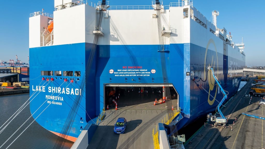 Zunächst hatte der technische Test vonseiten des Schiffes nicht geklappt. (Handout)