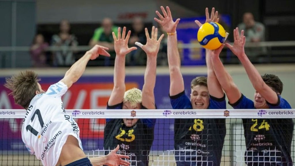 Nur selten war der Block der Volley Goats so geschlossen. Gegen Dachau gab es die achte Niederlage in Folge.&nbsp;