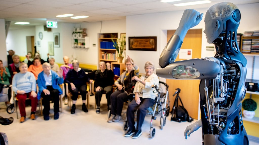 Der Roboter kommt etwa bei Gymnastikübungen in Pflegeeinrichtungen zum Einsatz.