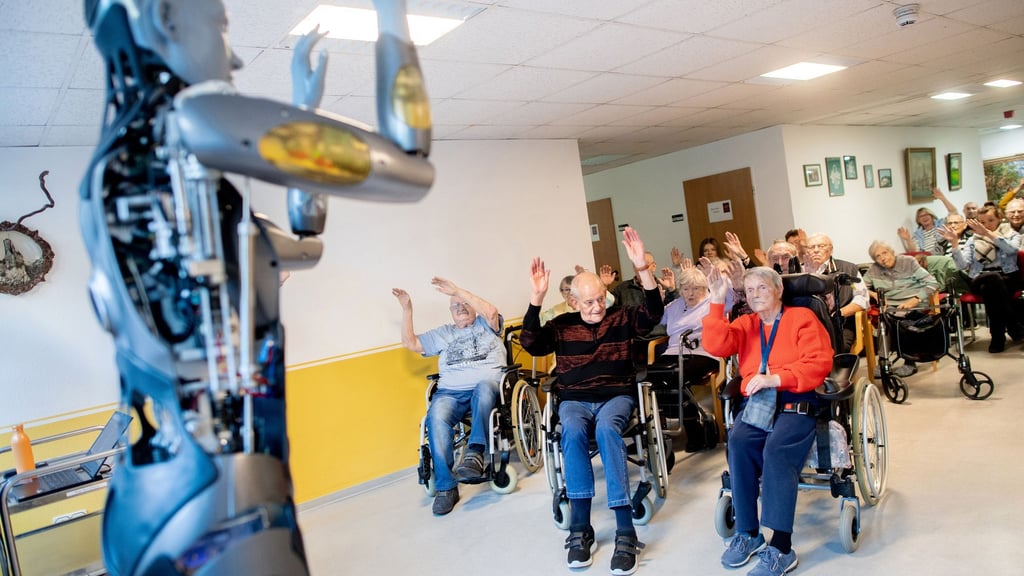 Der Roboter kommt etwa bei Gymnastikübungen in Pflegeeinrichtungen zum Einsatz.