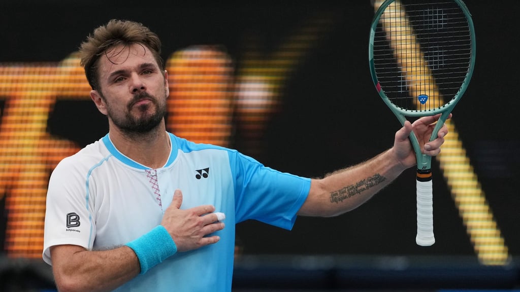 Stan Wawrinka begeistert auch mit 40 noch die Fans in Melbourne.