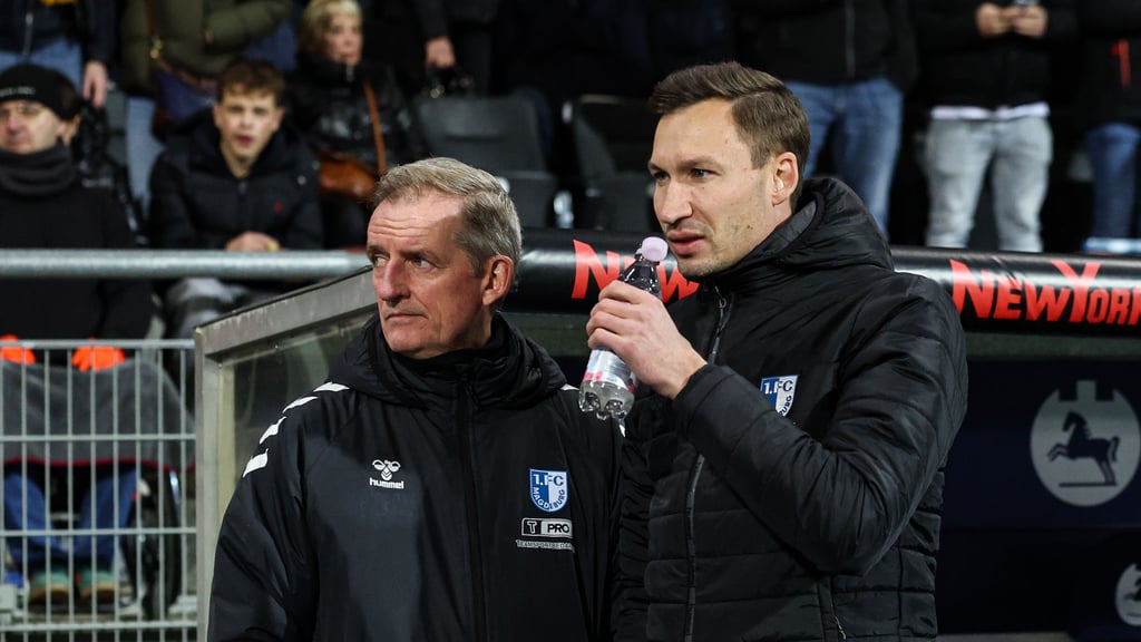 Der Plan der FCM-Trainer Petrik Sander (links) und Pascal Ibold ging gegen Eintracht Braunschweig komplett auf.