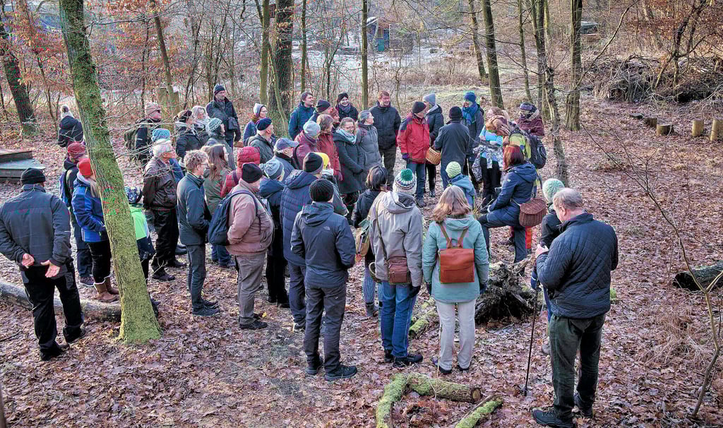 Viele Interessierte haben sich am Sonnabend zur Dessauer Winter-Pilzwanderung eingefunden.