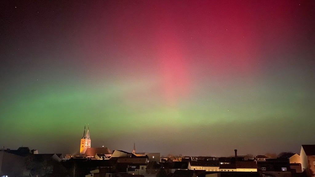 Den Ausblick hatte Andreas Grünewald über Stendal.