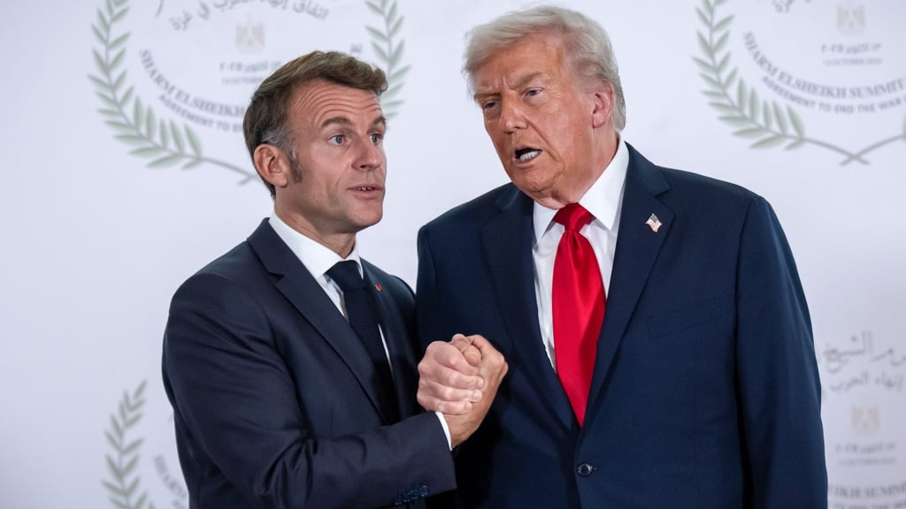Trump droht: Sollte Frankreich dem „Friedensrat“ nicht beitreten, könnte es hohe Zölle geben. (Archivbild)