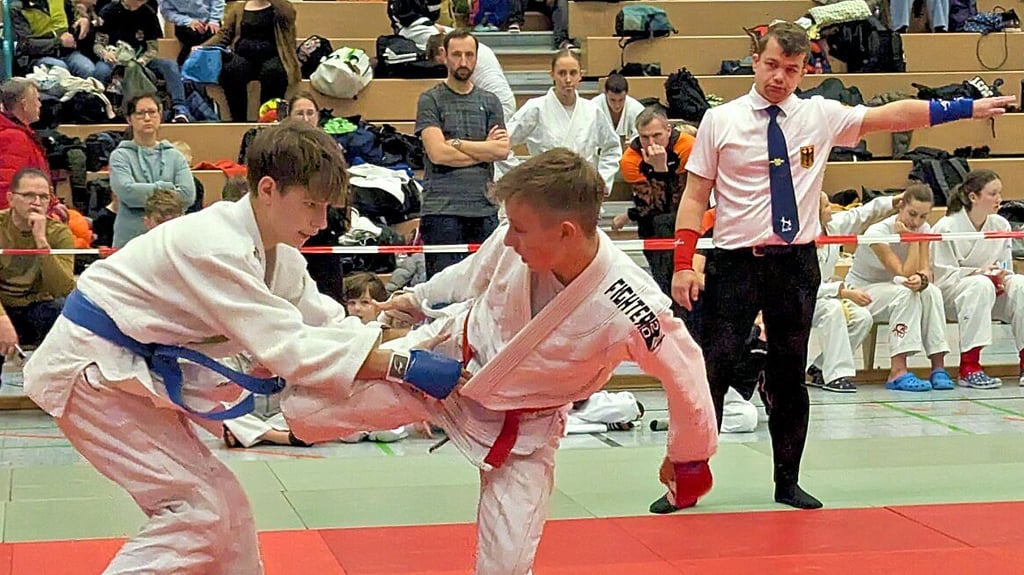 Oliver Müller (rechts) glänzte in Leinefelde. 