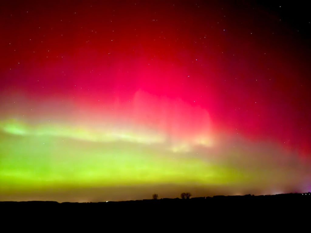 Die Polarlichter leuchten über Sachsen-Anhalt.
