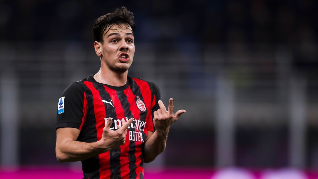 Ardon Jashari in einem Spiel für den AC Mailand.