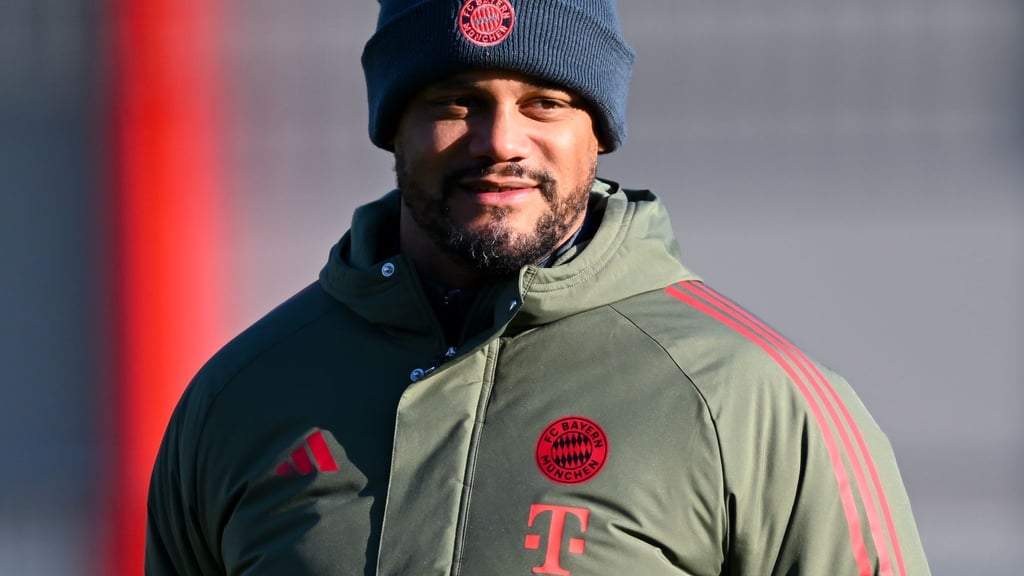 Vincent Kompany beim Abschlusstraining des FC Bayern.