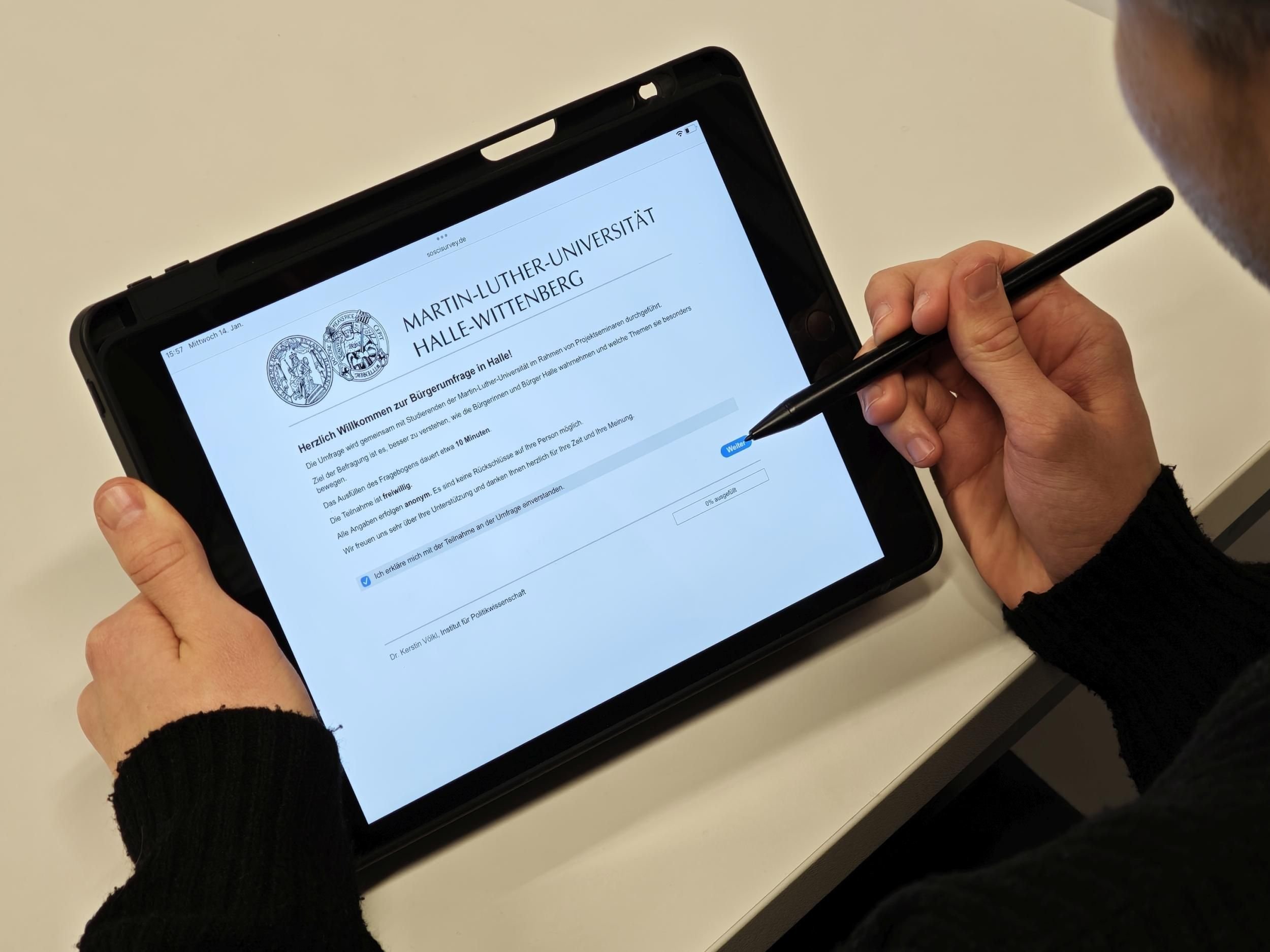 Umfrage zur Politik: Uni Halle will Zufriedenheit der Bürger messen